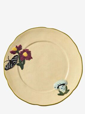 Anthropologie The Faye Icon Dessert Plate 8" Stoneware Cottagecore Whimsical New